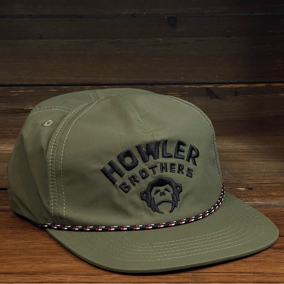 Howler Brothers Camp Green Monkey Mens Rope Snapback Hat Cap - Picture 1 of 8